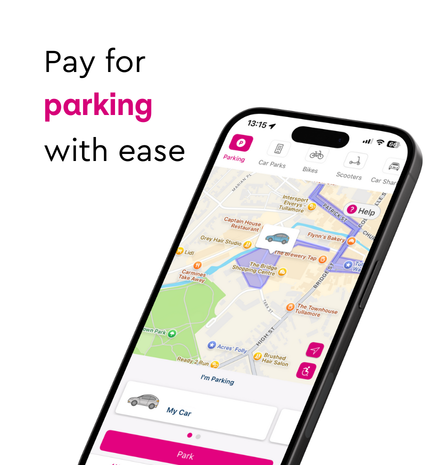 Payzone app on street off street parking